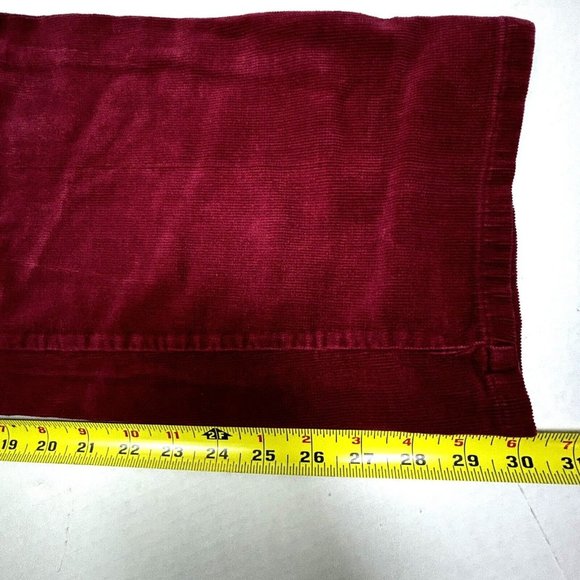 St Johns Bay Corduroy Pants Jeans Women’s 14 31x30 Straight‎ High Crimson EUC - Picture 7 of 9